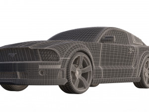 mustang shelby gt 500 Modello 3D