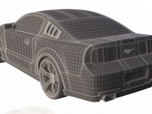 mustang shelby gt 500 3D Model