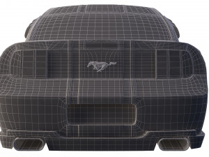 mustang shelby gt 500 Modello 3D