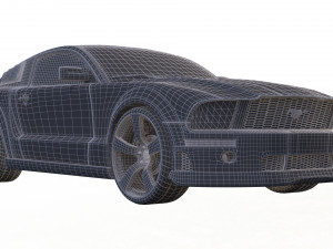 mustang shelby gt 500 Modello 3D