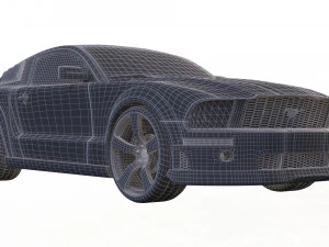 mustang shelby gt 500 3D Model