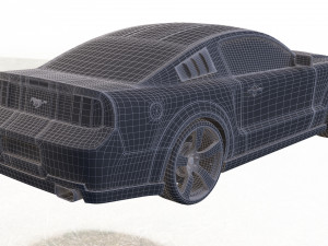 mustang shelby gt 500 Modello 3D