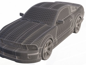 mustang shelby gt 500 Modello 3D