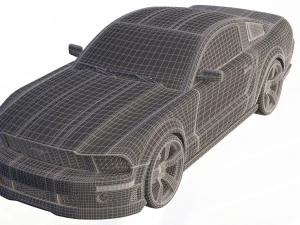 mustang shelby gt 500 3D Model