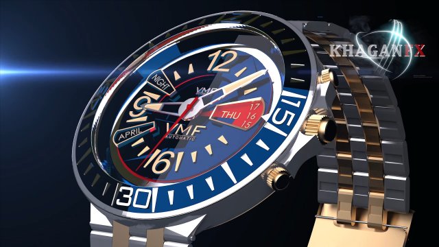 watch clock tissot vmf Model 3D .c4d .max .obj .3ds .fbx .stl .blend 
