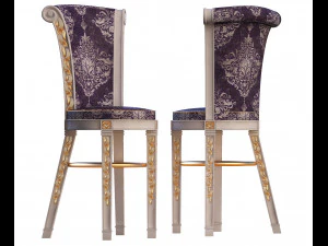 bar stool classic 3D Model