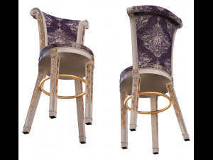 bar stool classic 3D Model