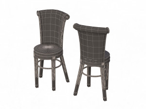 bar stool classic Model 3D