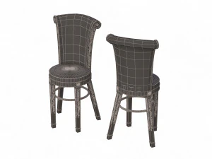 bar stool classic 3D Model