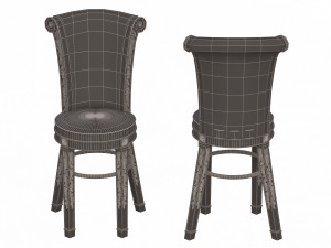 bar stool classic Model 3D