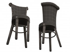 bar stool classic 3D Model