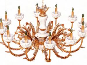 classic chandelier sw 3D Model