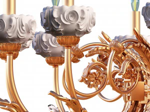 classic chandelier sw 3D Model