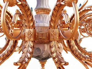classic chandelier sw 3D Model