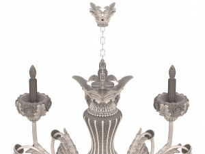 classic chandelier sw 3D Model