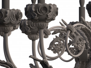 classic chandelier sw Modelo 3D