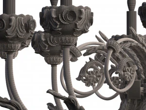 classic chandelier sw 3D Model