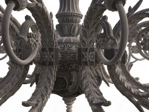 classic chandelier sw 3D Model