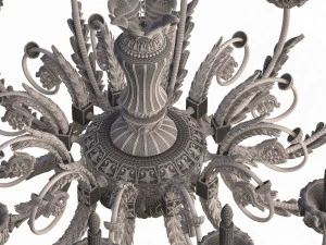 classic chandelier sw 3D Model