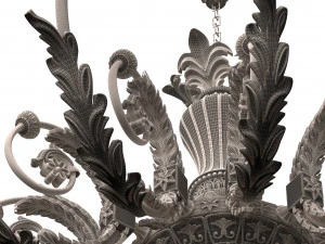 classic chandelier sw 3D Model