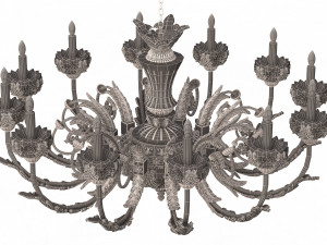 classic chandelier sw Modelo 3D
