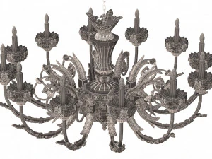 classic chandelier sw 3D Model