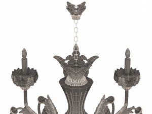 classic chandelier sw 3D Model