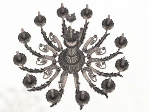 classic chandelier sw 3D Model