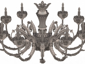 classic chandelier sw Modelo 3D