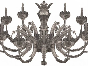 classic chandelier sw 3D Model
