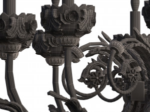 classic chandelier sw Modelo 3D