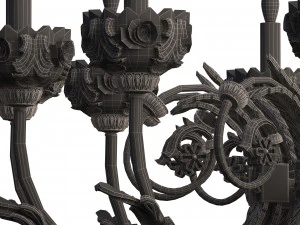 classic chandelier sw 3D Model