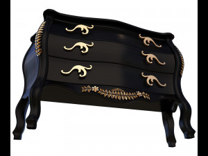 classic comode furniture design afaq 3D Model
