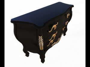 classic comode furniture design afaq 3D Model