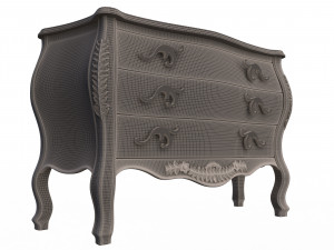 classic comode furniture design afaq 3D Model