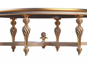 classic tea table furniture design sw yegane 3D Model