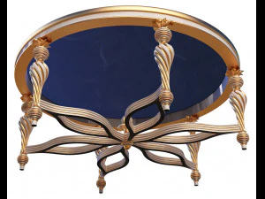 classic tea table furniture design sw yegane 3D Model