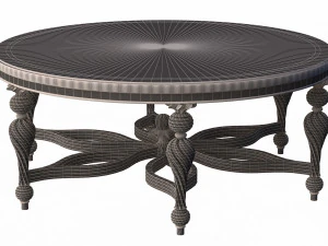 classic tea table furniture design sw yegane 3D Model