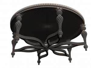 classic tea table furniture design sw yegane Modello 3D