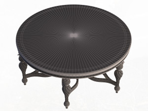 classic tea table furniture design sw yegane Modello 3D