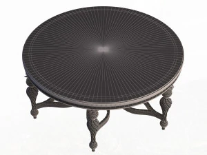 classic tea table furniture design sw yegane 3D Model