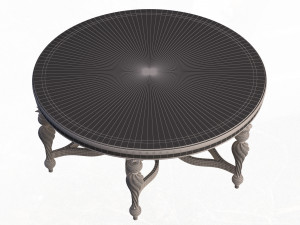 classic tea table furniture design sw yegane Modello 3D