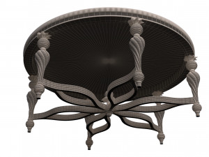 classic tea table furniture design sw yegane Modello 3D