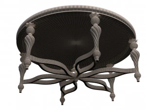 classic tea table furniture design sw yegane 3D Model