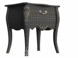 Дизайн мебели для спальни Тумба AFAQ киви 3D Модель