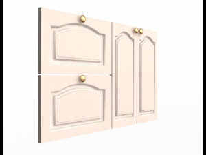 kitchen cabinet door classic zaur 3D Model