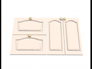 kitchen cabinet door classic zaur 3D Model