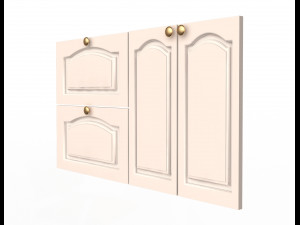 kitchen cabinet door classic zaur 3D Model