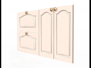 kitchen cabinet door classic zaur 3D Model