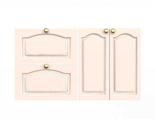 kitchen cabinet door classic zaur 3D Model .c4d .max .obj .3ds .fbx .stl .blend